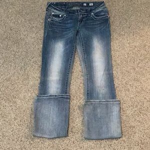 Miss me jeans. In great condition has a small spot on the left knee.